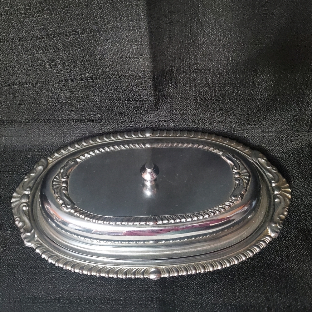 Vintage 1960’s Danny Wilson Original  Chrome Plated Butter Dish